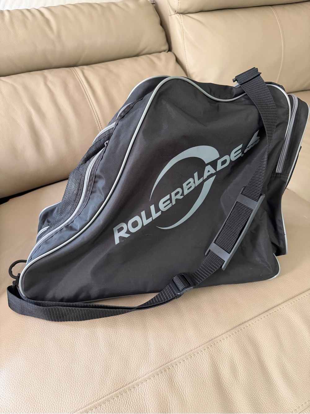 Vtg ROLLERBLADE Original black skate bag zippered w removable adjustable strap - Picture 16 of 16